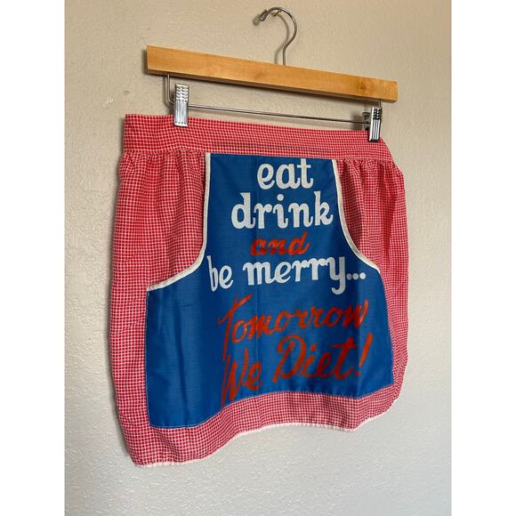 Vintage half apron with pockets - Picture 3 of 8